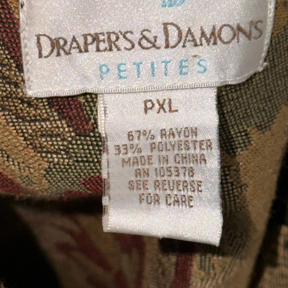 Draper's & Damon's PXL Tapestry Floral Boho Artsy Cottagecore Whimsigoth Jacket